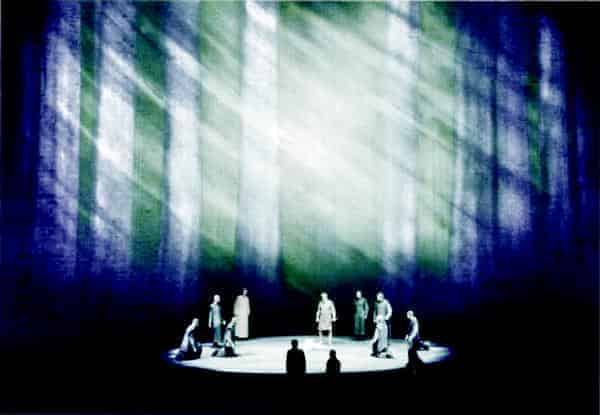 Szene aus Wieland Wagners „Parsifal“-Inszenierung 1951