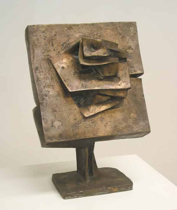 Fritz Koenig, Durchdringung, 1965, Bronzeplastik, 43 x 29 x 13 cm