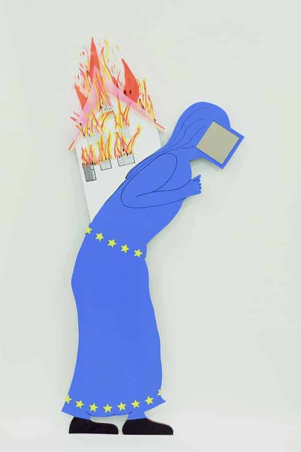 Peter Weibel, Brennt das Haus Europa?, 2020 