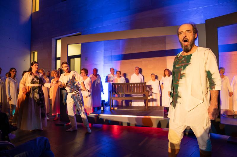Probenfoto „Der eifersüchtige Trinker“, Pocket Opera Company