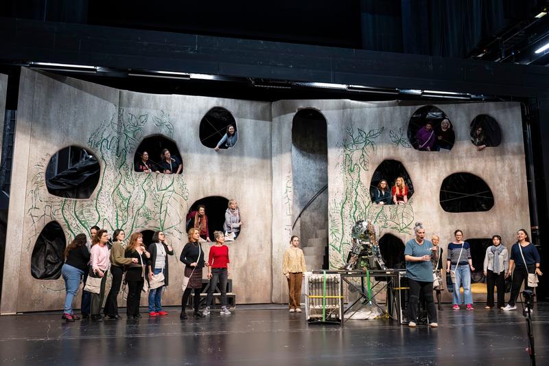 Probenfoto &bdquo;Ein Maskenball&ldquo; am Theater Erfurt