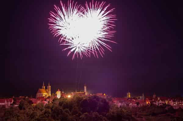 Rothenburg o.d. Tauber Reichsstadttage- Feuerwerk