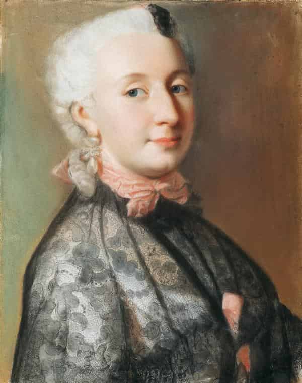 Porträt der Markgräfin Wilhelmine von Bayreuth, Jean-Etienne Liotard, um 1745, Bayreuth, Neues Schloss