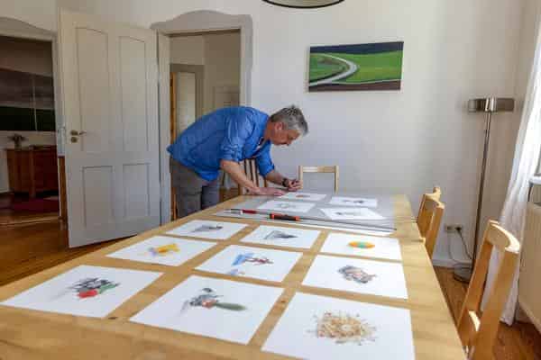 Richard Wientzek bei der Arbeit