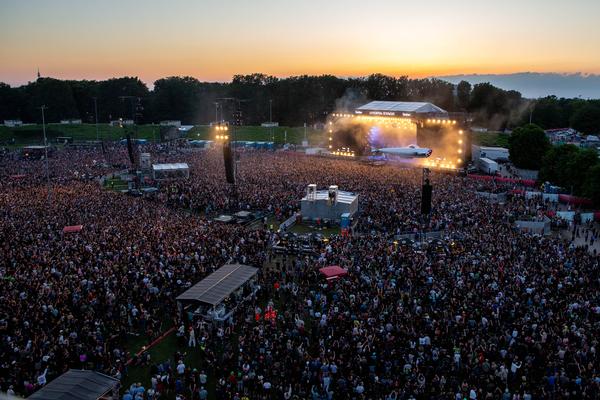 Draufsicht Bühne Rock im Park
