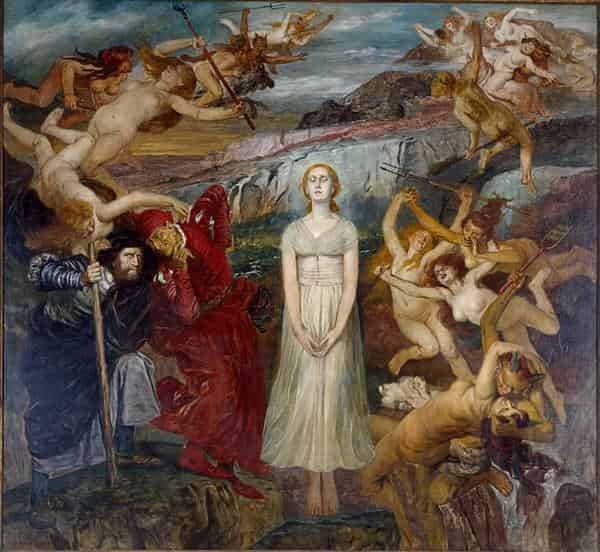 Roeber, Fritz Walpurgisnacht, um 1910, Öl auf Leinwand, Museum Abtei Liesborn, 186 x 206 cm, ein Werk ausgestellt im Kulturspeicher Würzburg