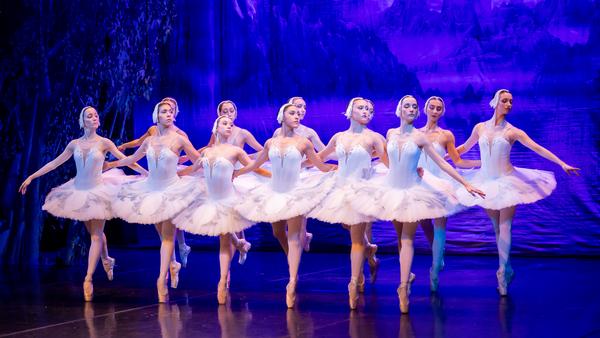 Szene aus dem Ballett „Schwanensee“