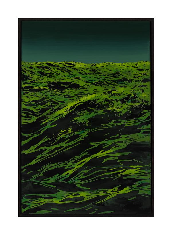 Sven Drühl, SDGM xs II, 2024, Lack auf Leinwand, 60 x 40 cm