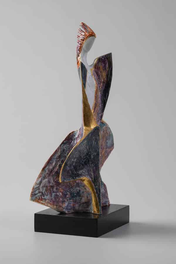 Plastik „Brokat" Jörg Danielczyk, 2005 Unikat 222/2005 H. 34 cm Staatliche Porzellan-Manufaktur Meissen GmbH Porzellanikon Inv. Nr. 30896/19, Sammlung HGM Hamburg 