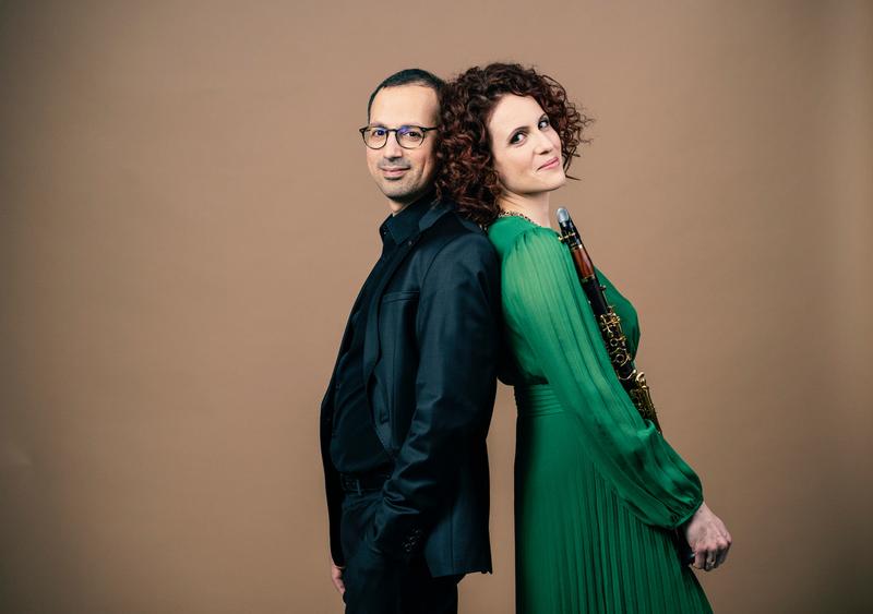 Shirley Brill (Klarinette), Jonathan Aner (Klavier) sind Teil des Rückert Ensembles