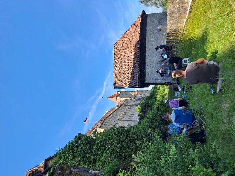 Zeichnen auf der Veste Coburg bei der Sommerakademie 2025