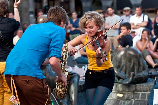 Impressionen des Straßenmusikfestivals in Würzburg