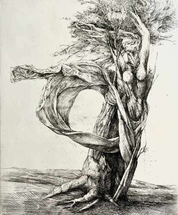 Peter Collien: Daphne, 1964, Radierung
