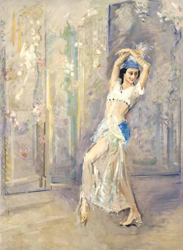 Max Slevogt - Die Tänzerin Anna Pawlowa, 1909, Öl auf Leinwand, 173 x 128 cm, Staatliche Kunstsammlungen Dresden, Galerie Neue Meister 