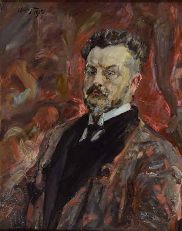 Max Slevogt: Selbstbildnis (vor dem „Hörselberg“ nach Wagners „Tannhäuser“), 1915, Öl auf Holz, Museum Georg Schäfer, Schweinfurt © Museum Georg Schäfer, Schweinfurt