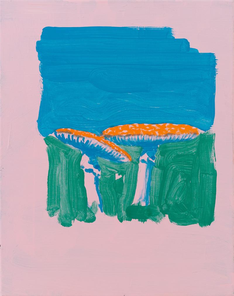 Ulrich Pester: Zuneigung, 2023 Acryl und Öl auf Leinwand, 24 x 32cm