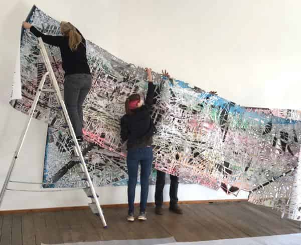 Ausstellung "UND_news_from_now_here", 2021 - Aufbau