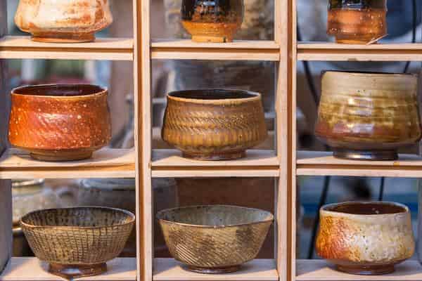 Holzbrand von Markus Böhm beim Weihnachtstöpfermarkt Thrunau