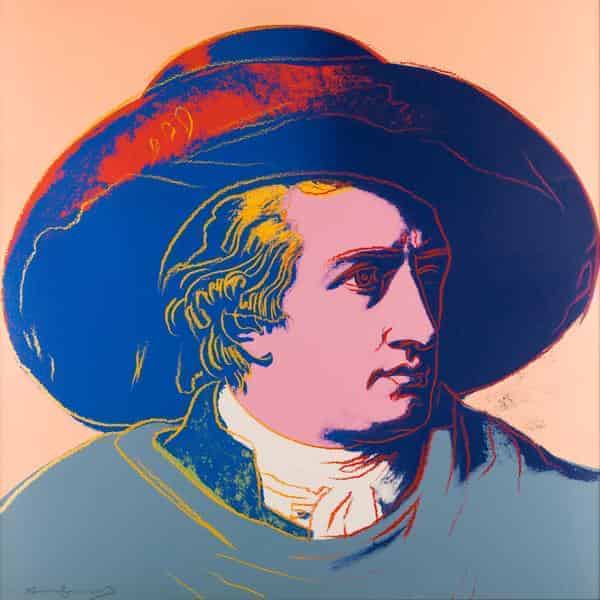Andy Warhol, Goethe, Siebdruck nach einer Vorlage von Johann Heinrich Wilhelm Tischbein (1787), 1982, Schenkung Wilhelm Winterstein, Klassik Stiftung Weimar