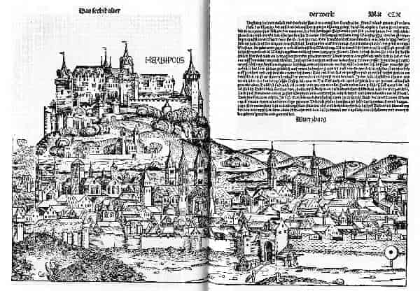 Ausschnitt aus Schedels Weltchronik (Würzburg)