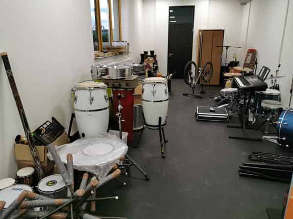 Backstagebereich in der Kulturfabrik
