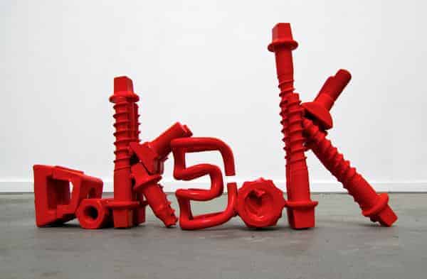 André Wischnewski, DOK DOK_DOK DOK, 2016, Stahl, Lack, Installationsmaße variabel