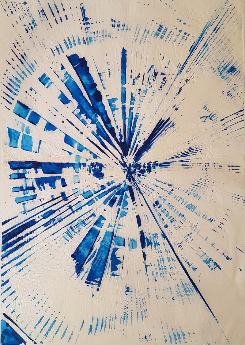 Herbert Zangs, o.T., ScheibenwischerReihung, 1980er-Jahre