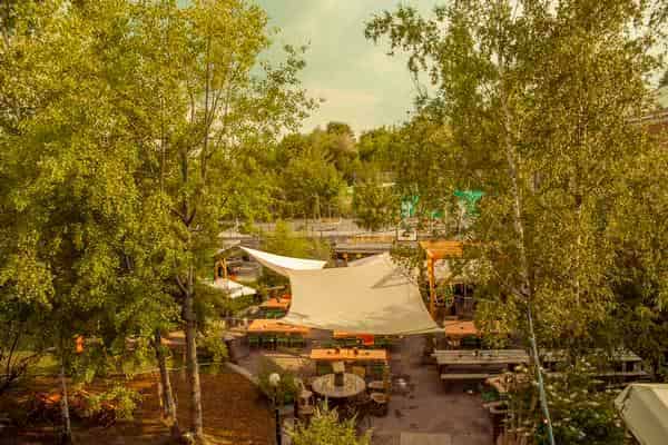 Biergarten aus derVogelperspektive (2018)