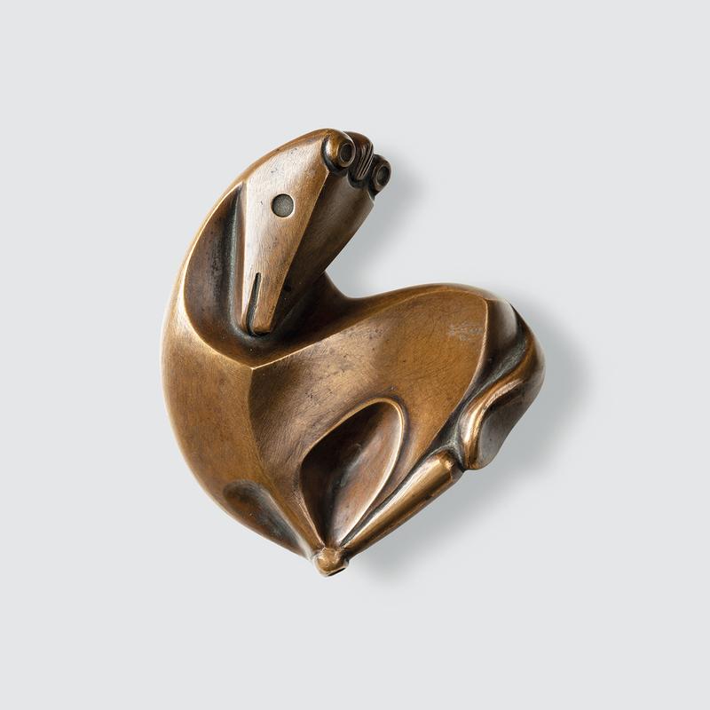 Zeichen eines Pferdes, 1945 | Bronze, 9,5 x 9 x 4,5 cm | Museum Kurhaus Kleve – Ewald Mataré Sammlung, Kleve