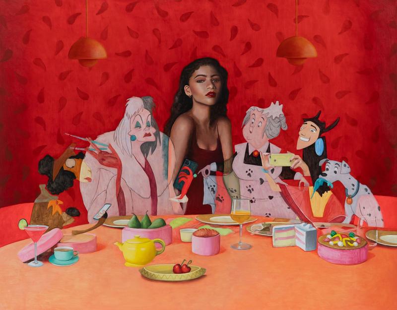 Zohar Fraiman, You-Phoria II, 2025, Öl auf Leinwand, 145 x 150 cm