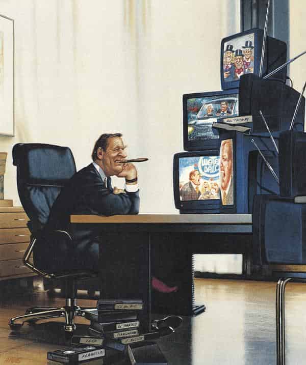 „Der Medienkanzler“, Gerhard Haderer, 1999