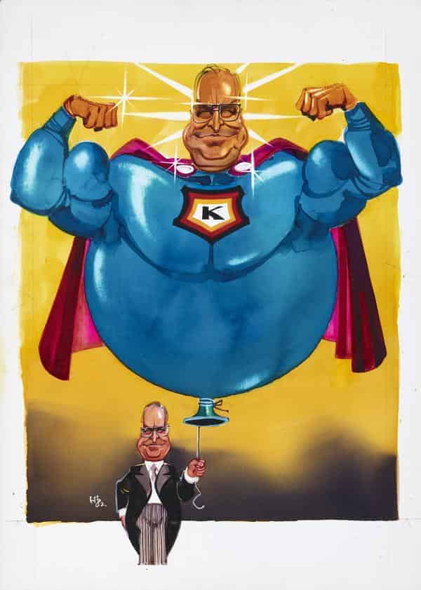 Karikatur Helmut Kohl